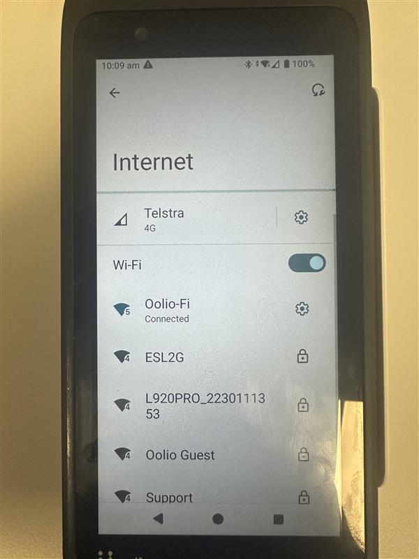 V660p Oolio Pay - Verifone V660p Integration (Wifi)